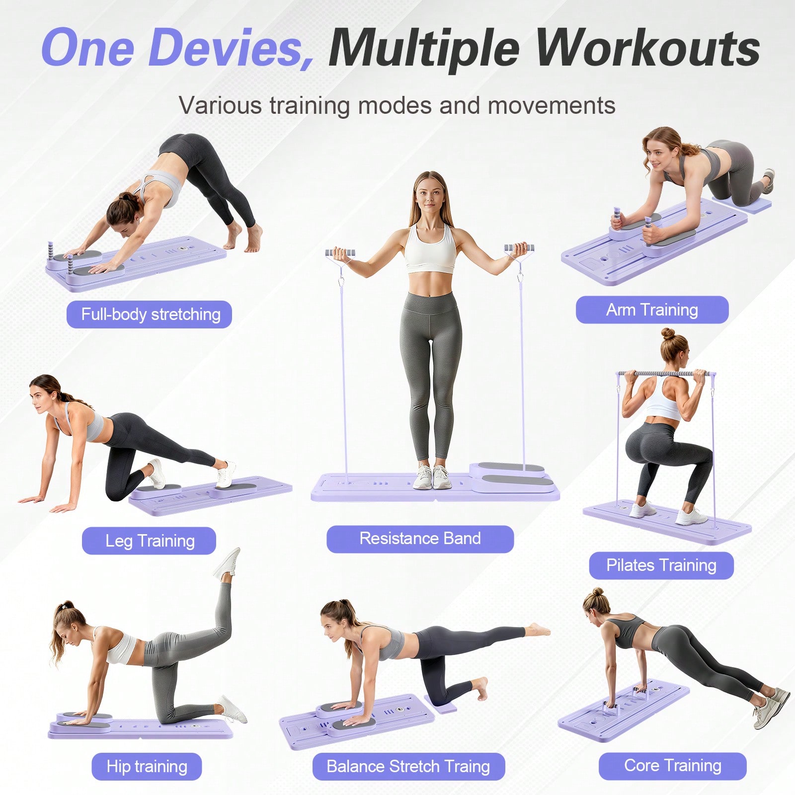 バー付きピラティスリフォーマー、スマホホルダー付きピラティス - Pilates & Yoga Vida のレビューと価格
