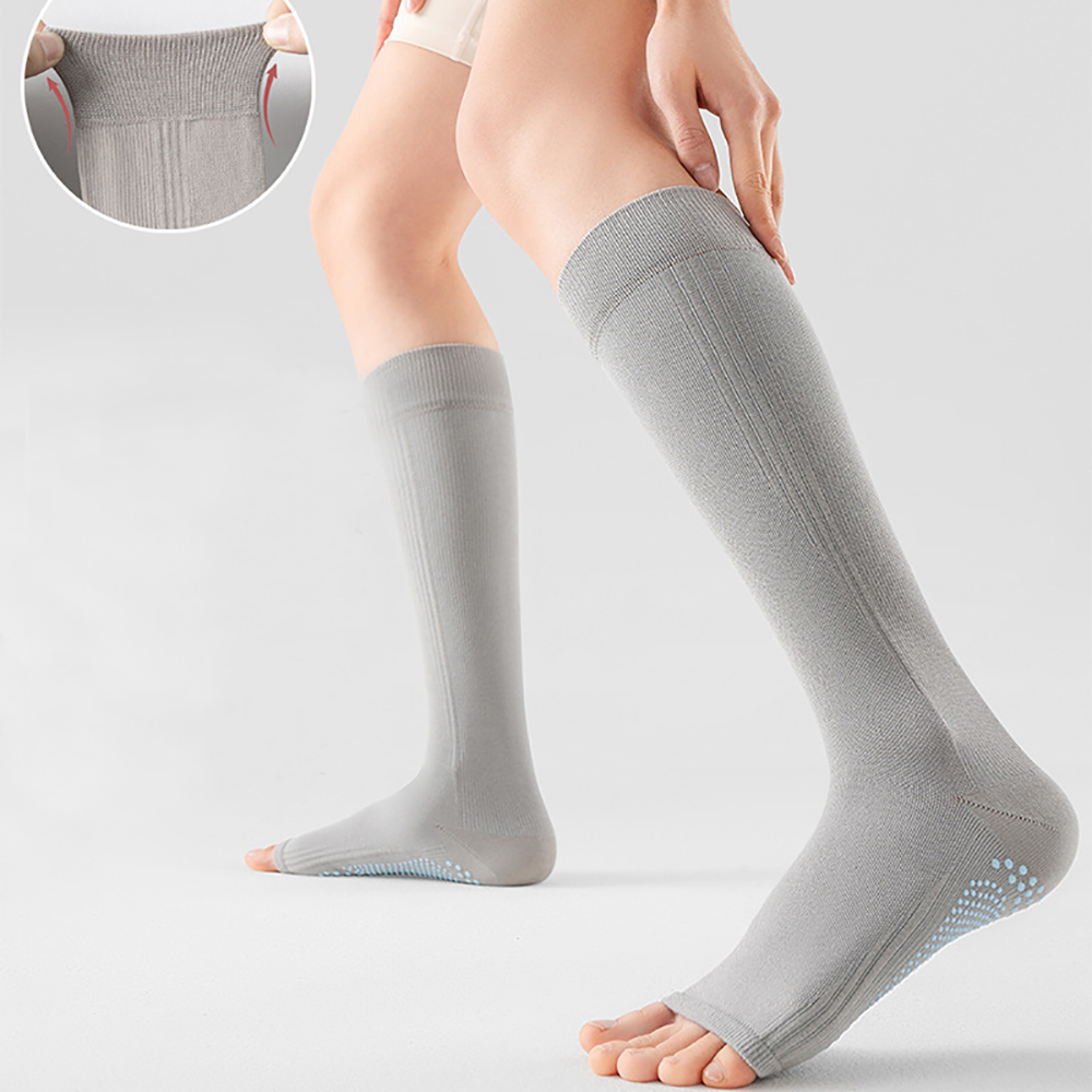 プロ仕様のオープントゥヨガソックス。滑り止め加工を施した、女 - Medias Para Pilates Y Yoga のレビューと価格