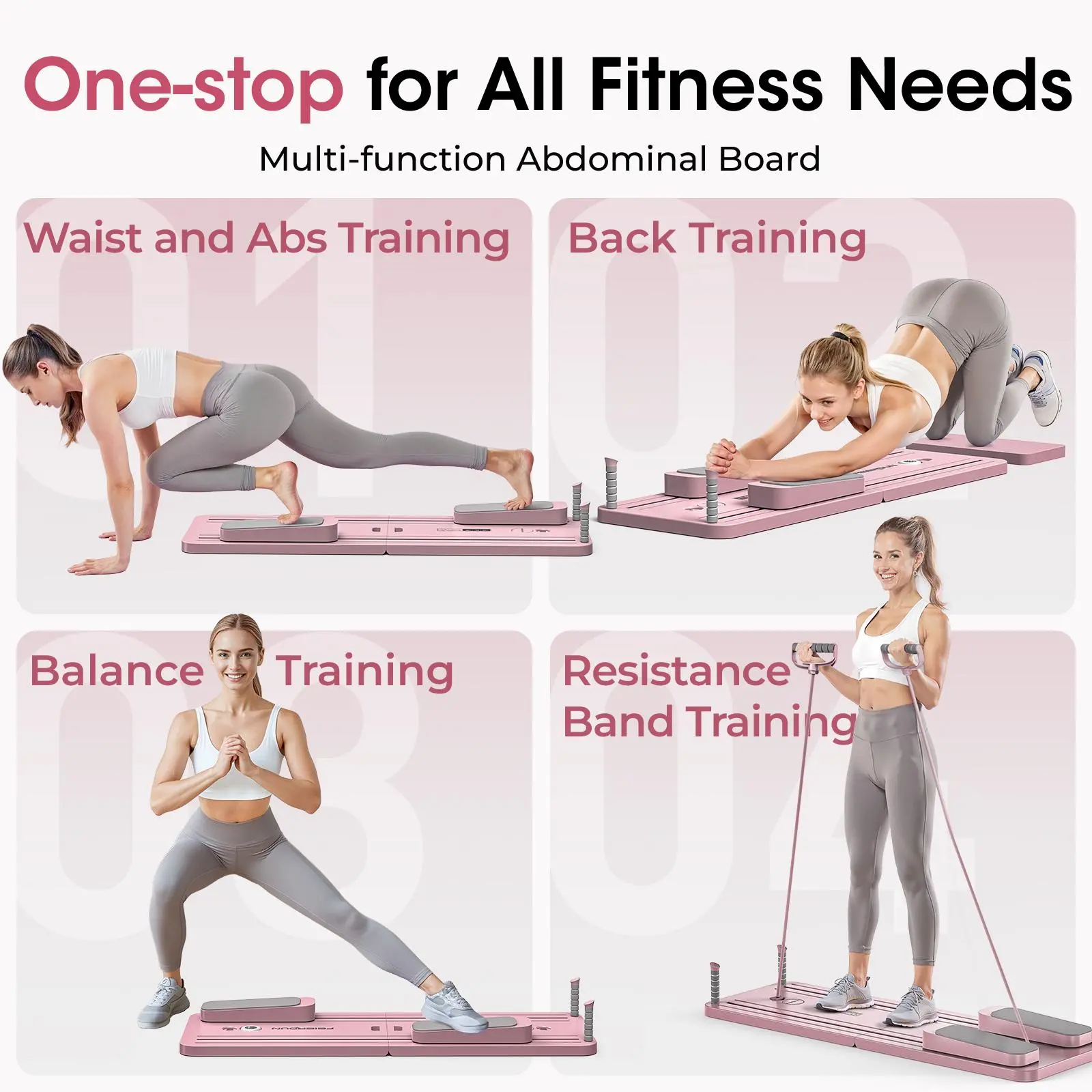 折りたたみ式ピラティスボード 多機能腹部コアトレーナー 腹筋 - Pilate Yoga Workout のレビューと価格