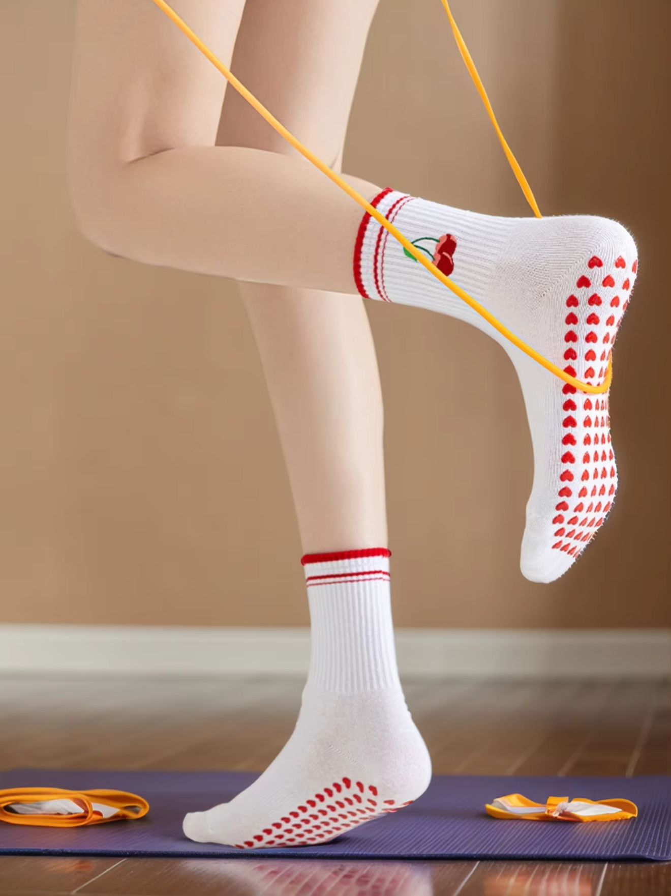 1組のクロスボーダープロフェッショナルヨガソックス、コットン - Pilates & Yoga Vida のレビューと価格